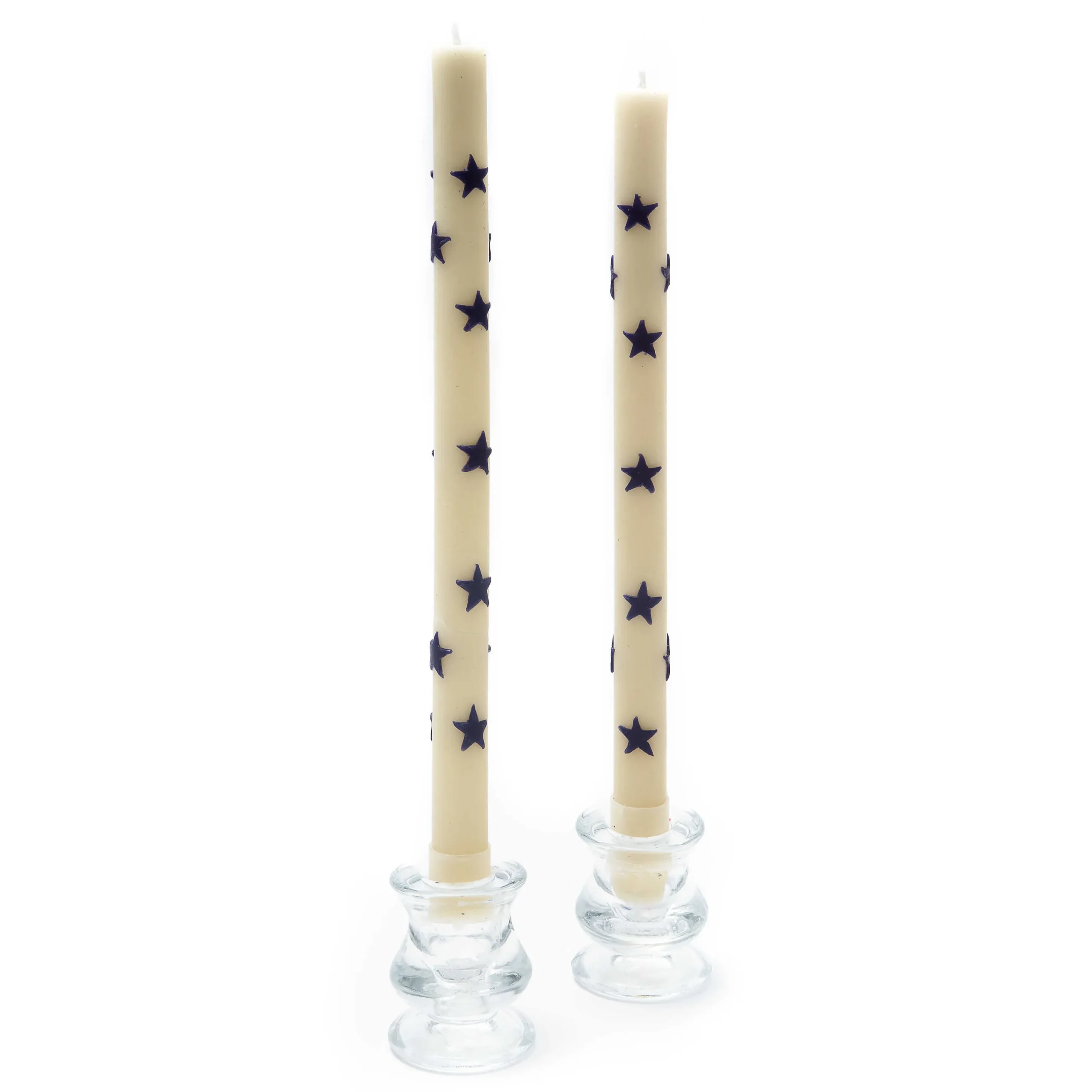 Star Dinner Candles - Navy - Set Of 2|MacKenzie-Childs New