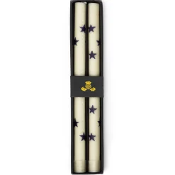 Star Dinner Candles - Navy - Set Of 2|MacKenzie-Childs New
