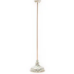 Sterling Check Barn Pendant Lamp -12"|MacKenzie-Childs Sale