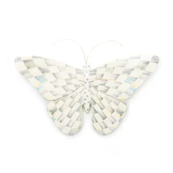 Sterling Check Butterfly Wall Decor|MacKenzie-Childs