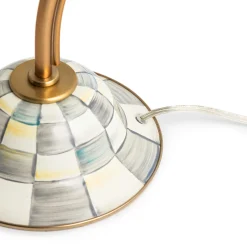 Sterling Check Desk Lamp|MacKenzie-Childs Discount