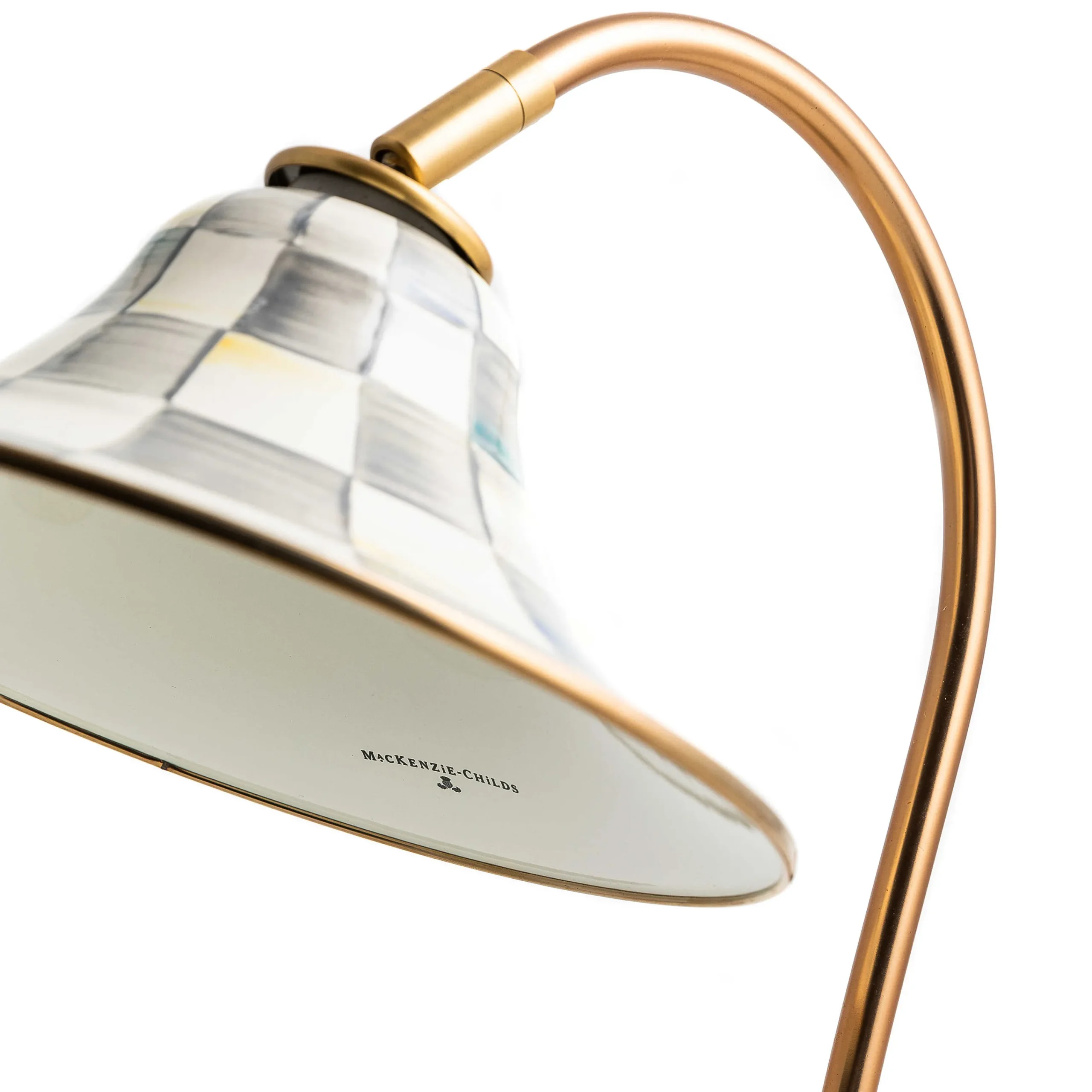 Sterling Check Desk Lamp|MacKenzie-Childs Discount