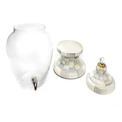 Sterling Check Enamel Beverage Hostess|MacKenzie-Childs Discount