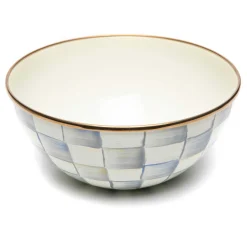 Sterling Check Enamel Everyday Bowl - Small|MacKenzie-Childs Hot