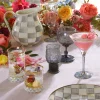 Sterling Check Enamel Pitcher|MacKenzie-Childs Online
