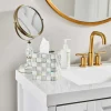 Sterling Check Enamel Vanity Mirror|MacKenzie-Childs Clearance
