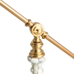Sterling Check Enamelware Reading Table Lamp|MacKenzie-Childs