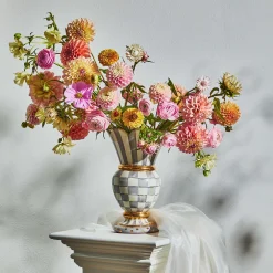 Sterling Check Great Vase|MacKenzie-Childs Sale