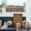 Sterling Check Kitchen Canister - Small|MacKenzie-Childs Discount