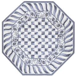 Sterling Check Rug - 6' Octagon|MacKenzie-Childs Sale