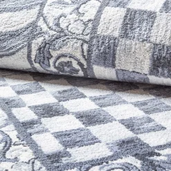 Sterling Check Rug - 6' Octagon|MacKenzie-Childs Sale