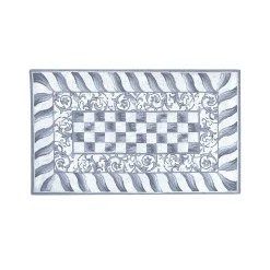 Sterling Check Rug - 3' X 5'|MacKenzie-Childs Clearance