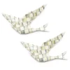 Sterling Check Swallowtail Duo Wall Decor|MacKenzie-Childs Outlet