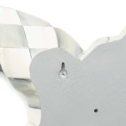 Sterling Check Swallowtail Duo Wall Decor|MacKenzie-Childs Outlet