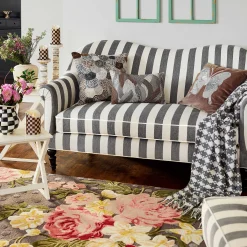 Sterling Rose Pillow|MacKenzie-Childs New