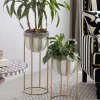 Sterling Stripe Plant Stand - Tall|MacKenzie-Childs Sale