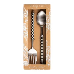 Supper Club Salad Serving Set - Courtly Check|MacKenzie-Childs New