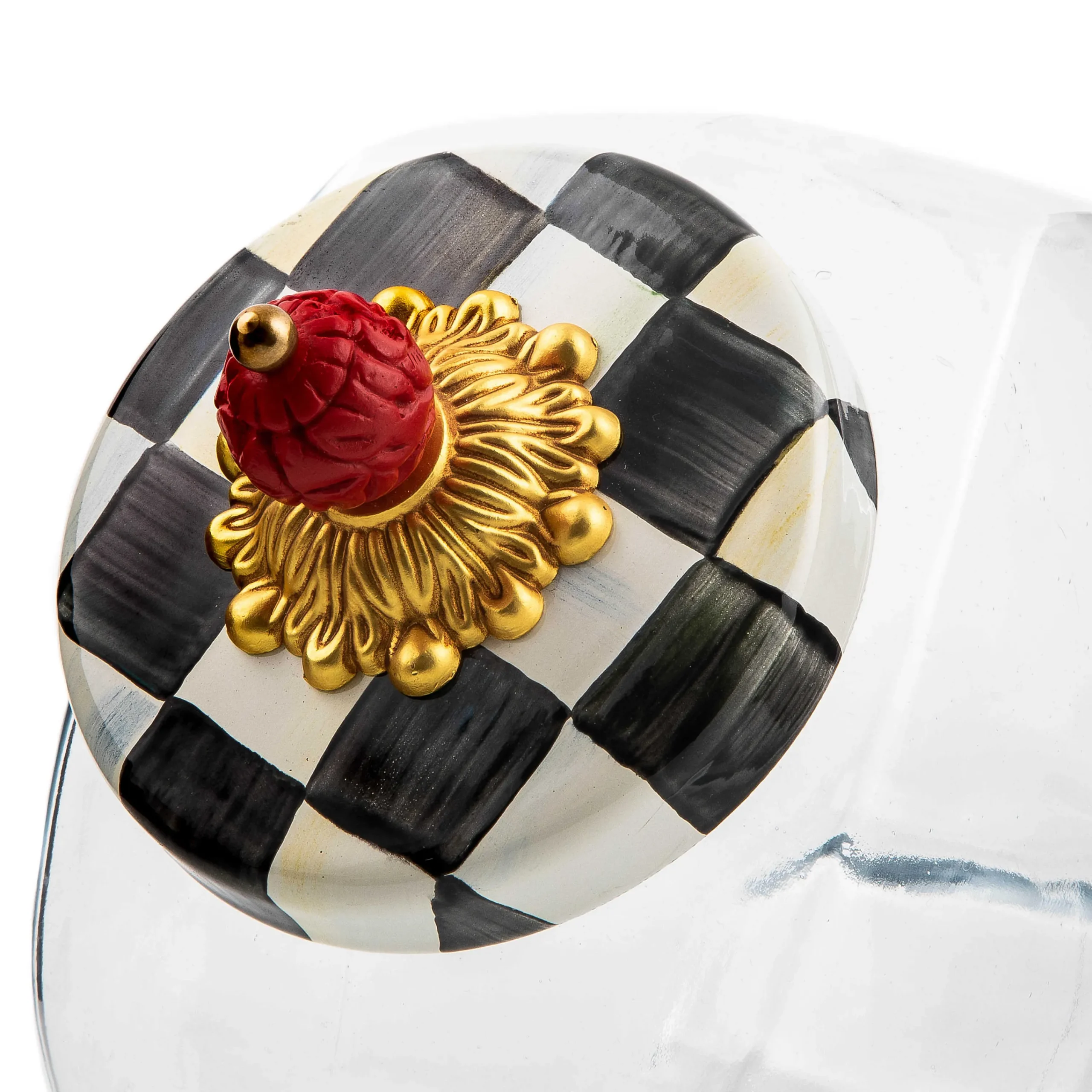 Sweets Jar With Courtly Check Enamel Lid|MacKenzie-Childs Sale