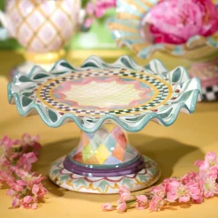 Taylor Fluted Cake Stand - Odd Fellows|MacKenzie-Childs Online