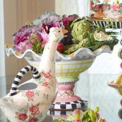 Taylor Fluted Rim Compote - Odd Fellows|MacKenzie-Childs Discount