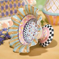 Taylor Fluted Rim Compote - Odd Fellows|MacKenzie-Childs Discount