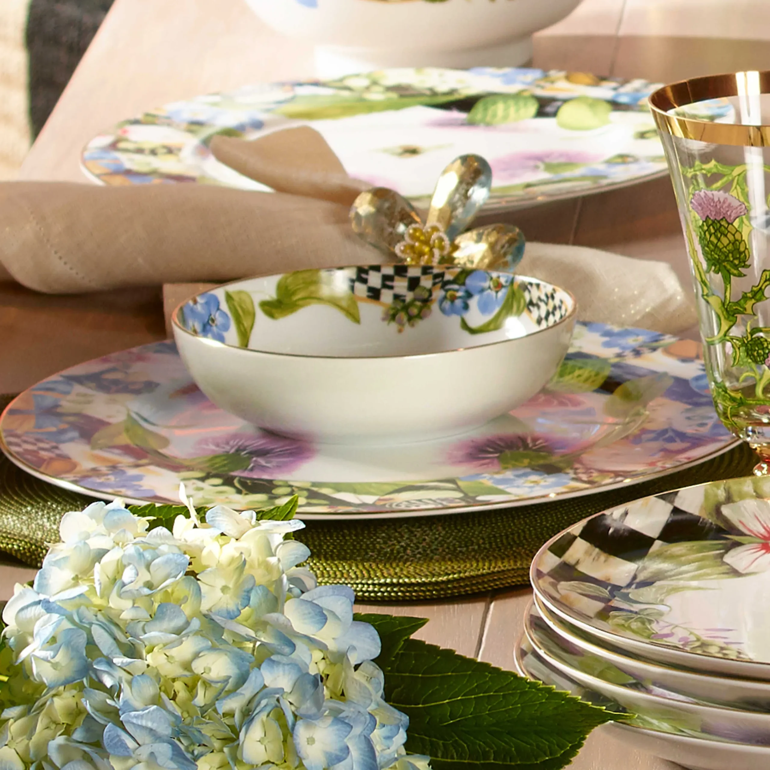 Thistle & Bee Charger|MacKenzie-Childs Discount
