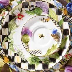 Thistle & Bee Dinner Plate - Garland|MacKenzie-Childs Outlet