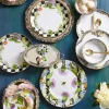 Thistle & Bee Dinner Plate - Ribbon|MacKenzie-Childs Online