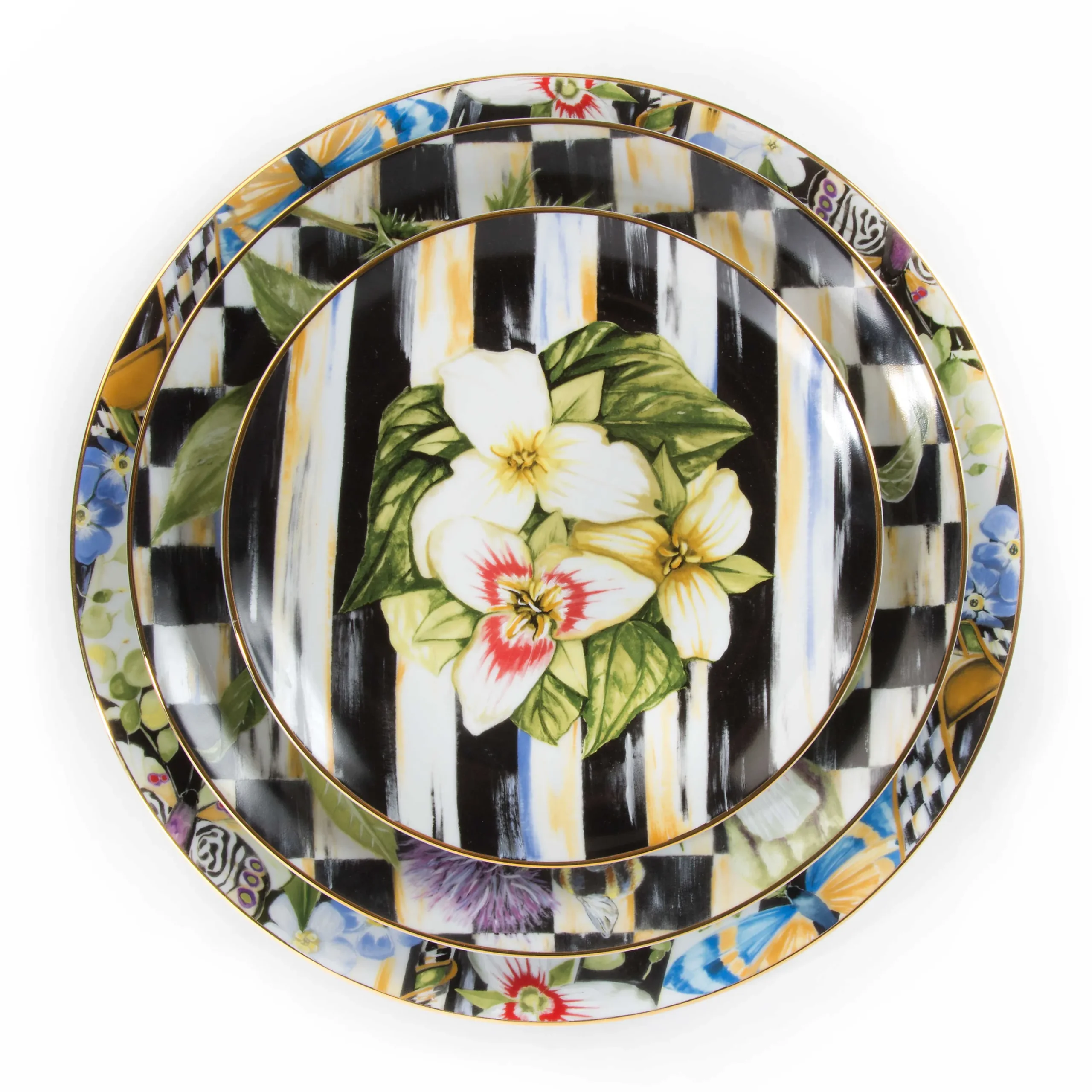 Thistle & Bee Salad Plate - Trillium|MacKenzie-Childs