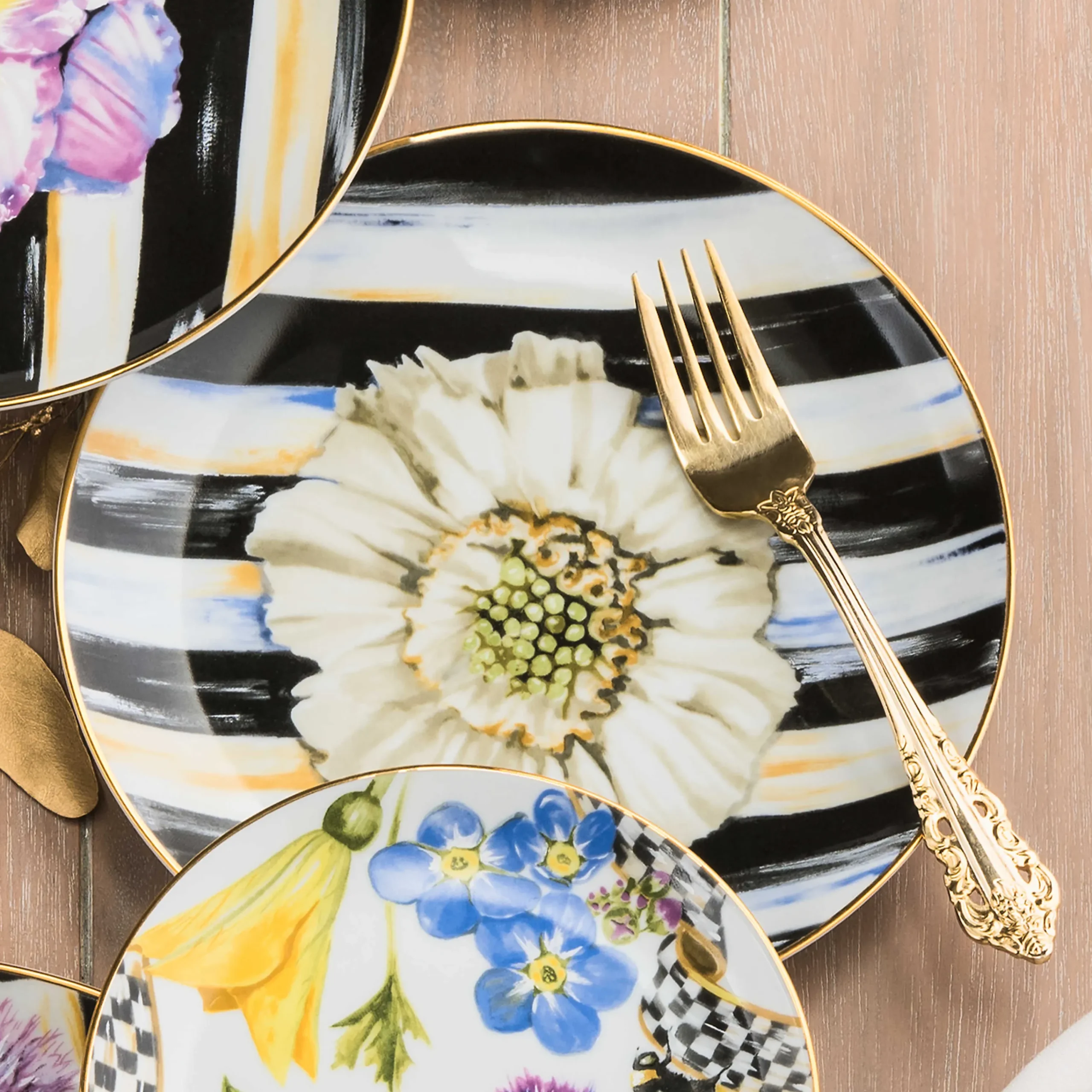 Thistle & Bee Salad Plate - The Bride|MacKenzie-Childs Discount