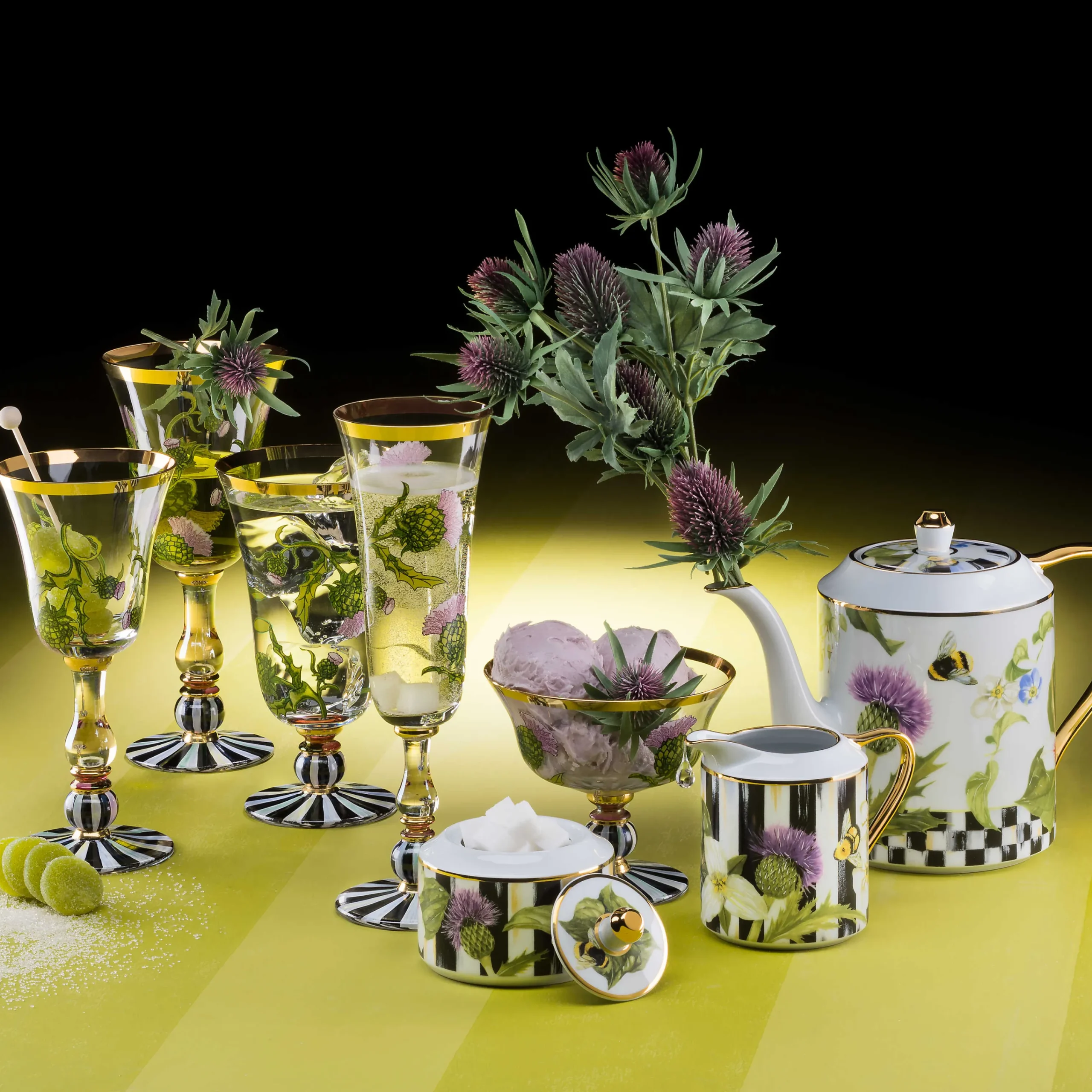 Thistle & Bee Teapot|MacKenzie-Childs Outlet