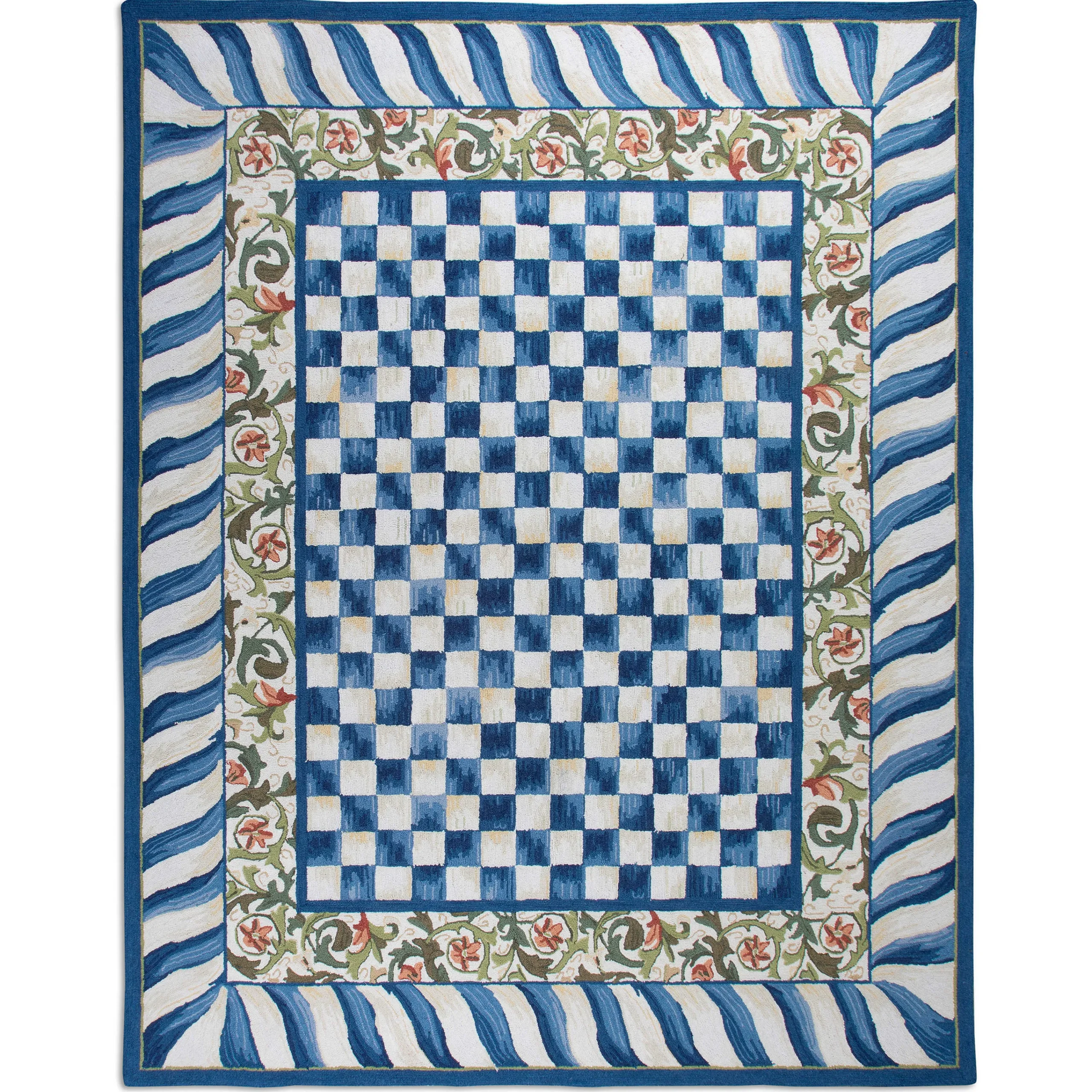 Truly Royal Check Rug - 8' X 10'|MacKenzie-Childs Discount