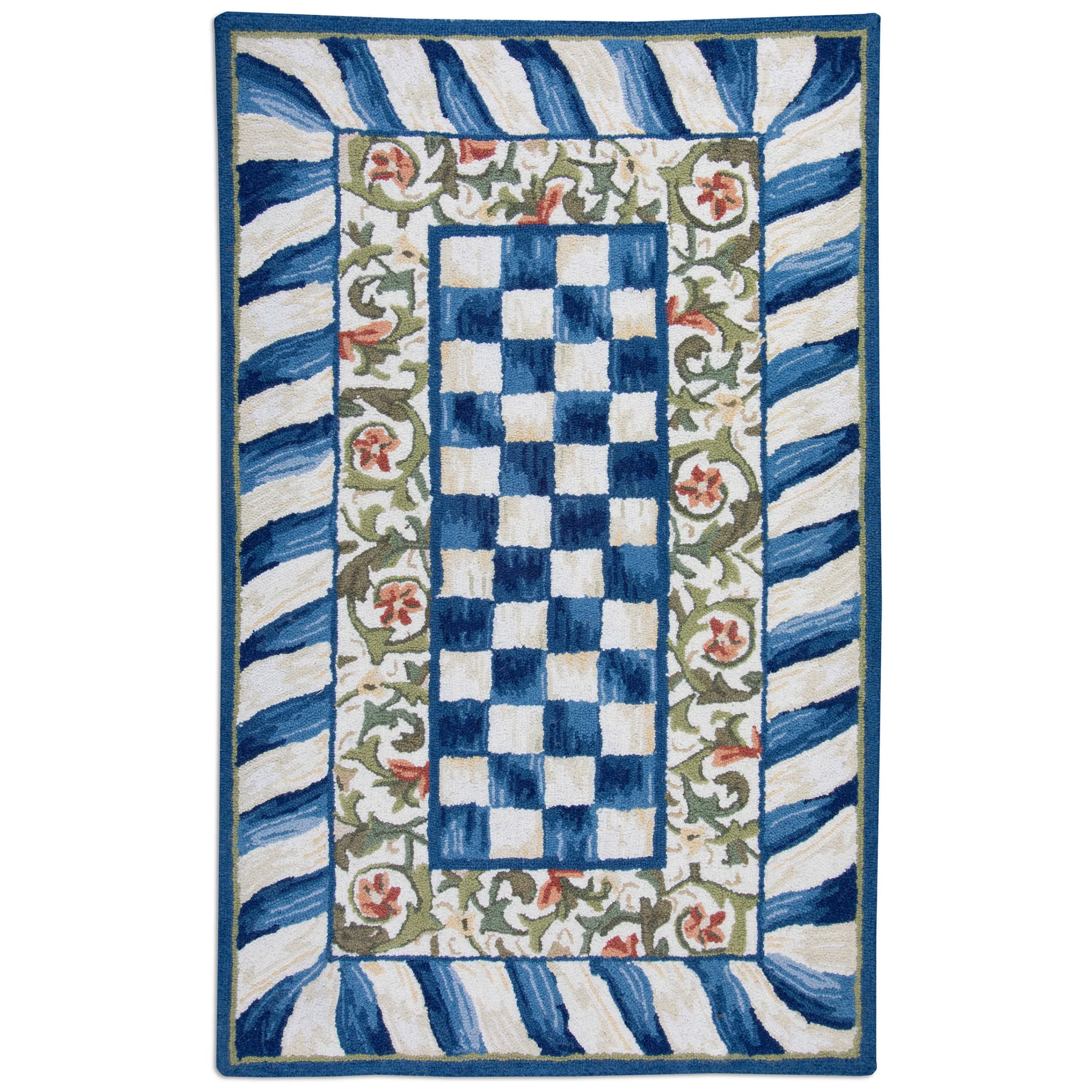 Truly Royal Check Rug - 3' X 5'|MacKenzie-Childs Best