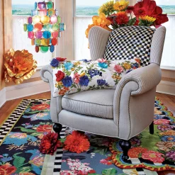 Tudor Rose Rug - 2'3" X 3'9"|MacKenzie-Childs Discount