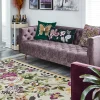 Tudor Rose Rug - 5' X 8' - Silver Fern|MacKenzie-Childs Best