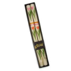 Tulip Dinner Candles - Set Of 2|MacKenzie-Childs Online