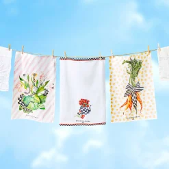 Tulip Tea Kettle Dish Towel|MacKenzie-Childs
