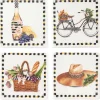 Vino Alfresco Coasters - Set Of 4|MacKenzie-Childs Discount