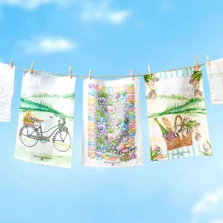 Vino Alfresco Dish Towel|MacKenzie-Childs Clearance