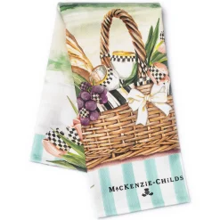 Vino Alfresco Dish Towel|MacKenzie-Childs Clearance