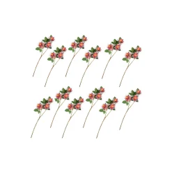 Wild Rose Spray Bouquet - Pink - Set Of 12|MacKenzie-Childs Online