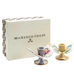 Wildflowers Butterfly Candle Holders - Set Of 2|MacKenzie-Childs New