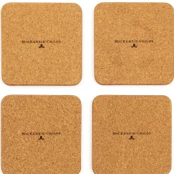 Wildflowers Cork Back Coasters - Set Of 4|MacKenzie-Childs Online