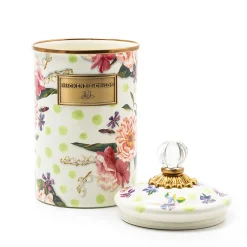 Wildflowers Enamel Large Canister - Green|MacKenzie-Childs Hot