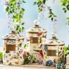 Wildflowers Enamel Medium Canister - Blue|MacKenzie-Childs Sale