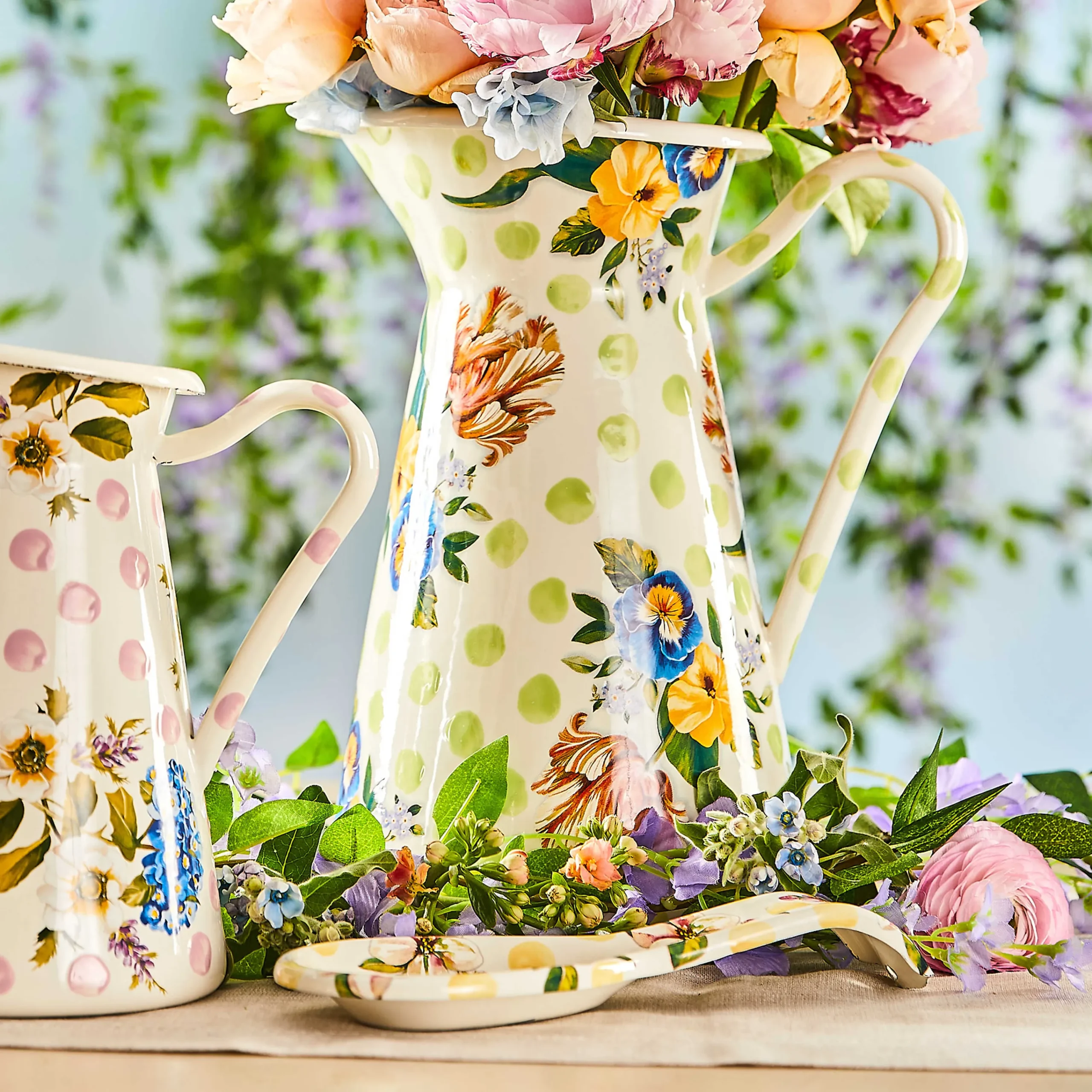 Wildflowers Enamel Spoon Rest - Yellow|MacKenzie-Childs Hot