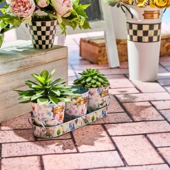 Wildflowers Herb Pots - Set Of 3|MacKenzie-Childs Hot
