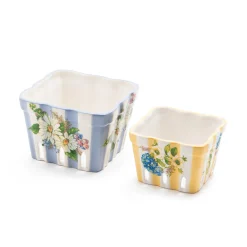 Wildflowers Small Berry Basket - Yellow|MacKenzie-Childs Outlet