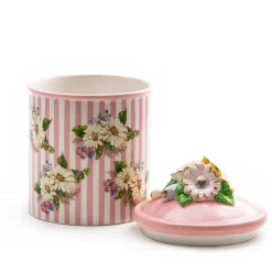 Wildflowers Small Canister - Pink|MacKenzie-Childs New