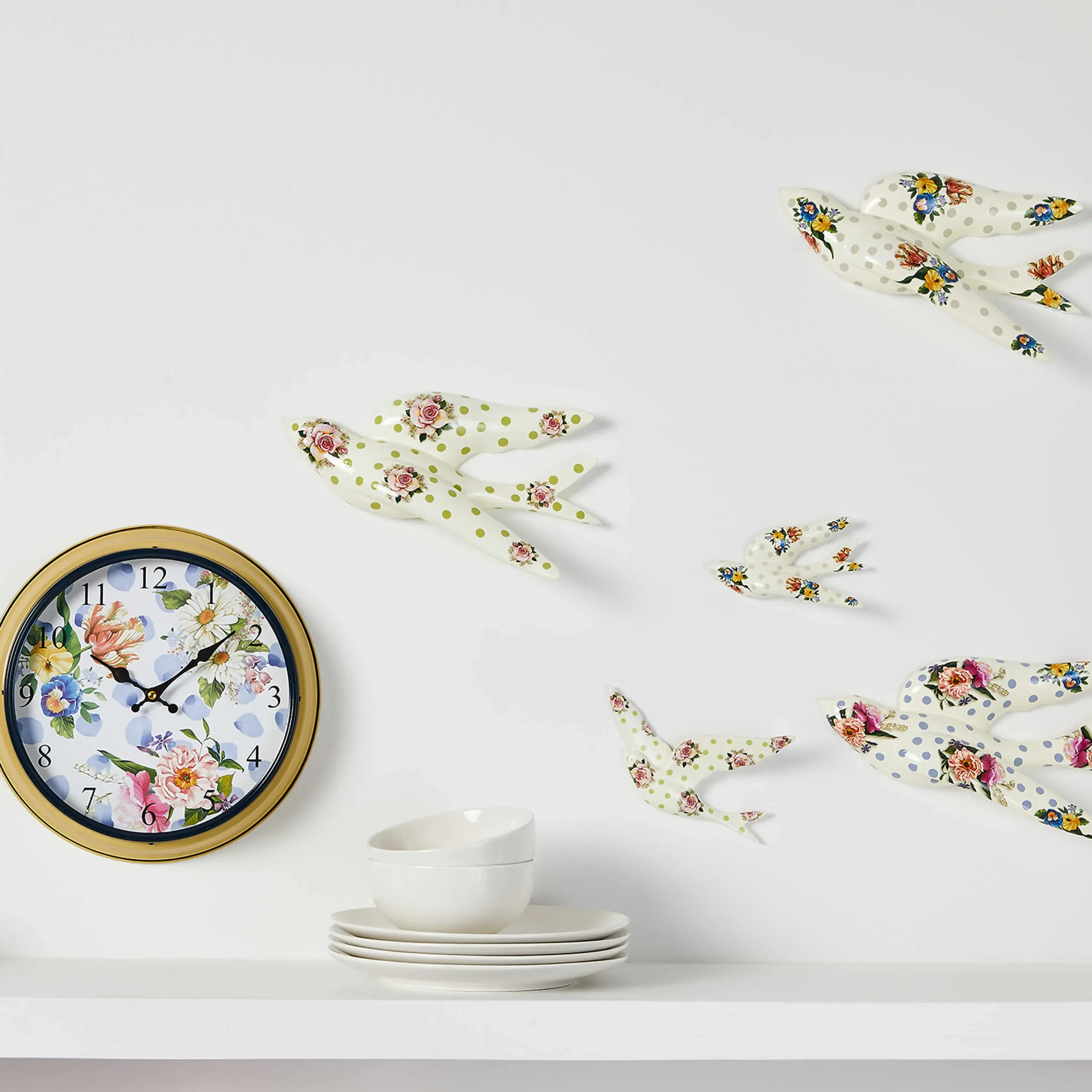 Wildflowers Swallowtail Wall Decor - Blue|MacKenzie-Childs Sale